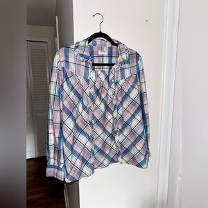 Untuckit Margot plaid  blouse